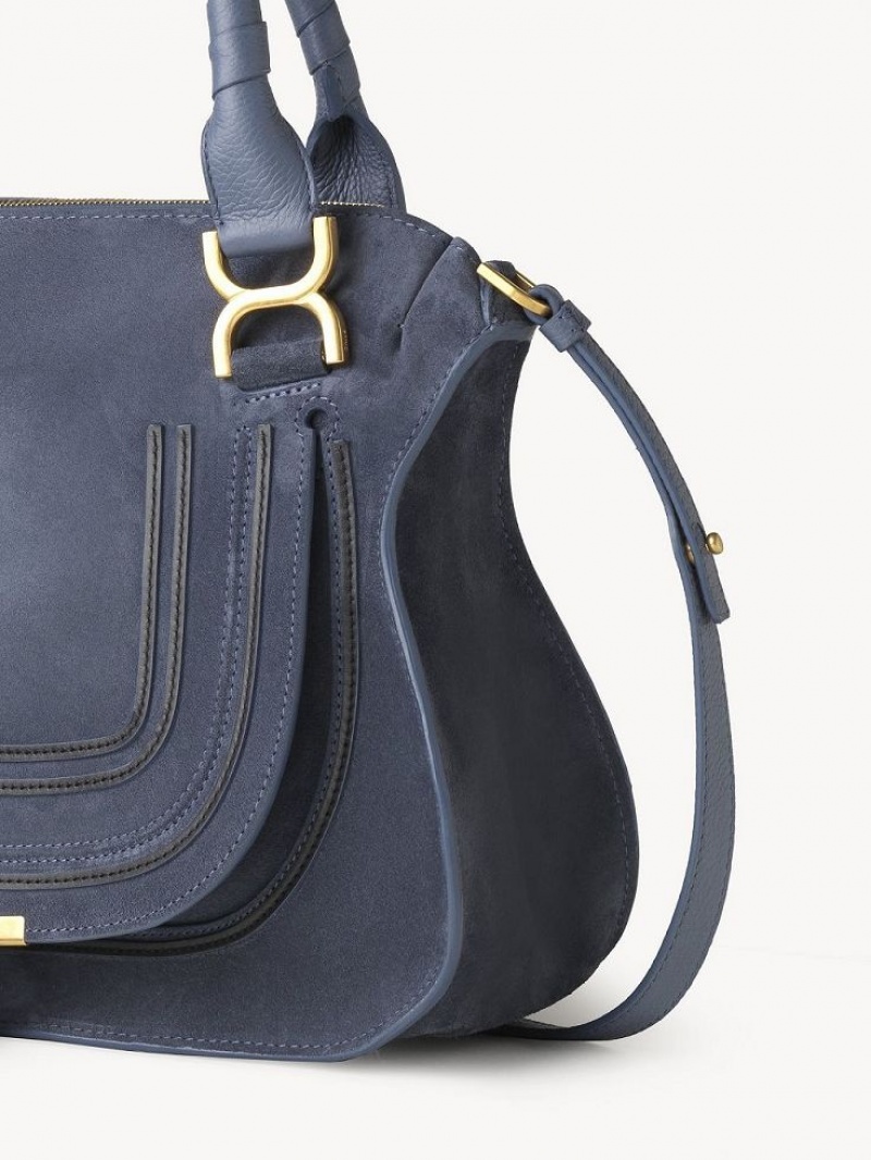 Chloe Marcie Double Carry Crossbody Veske Dyp Grå Marineblå | CHE-SR13517