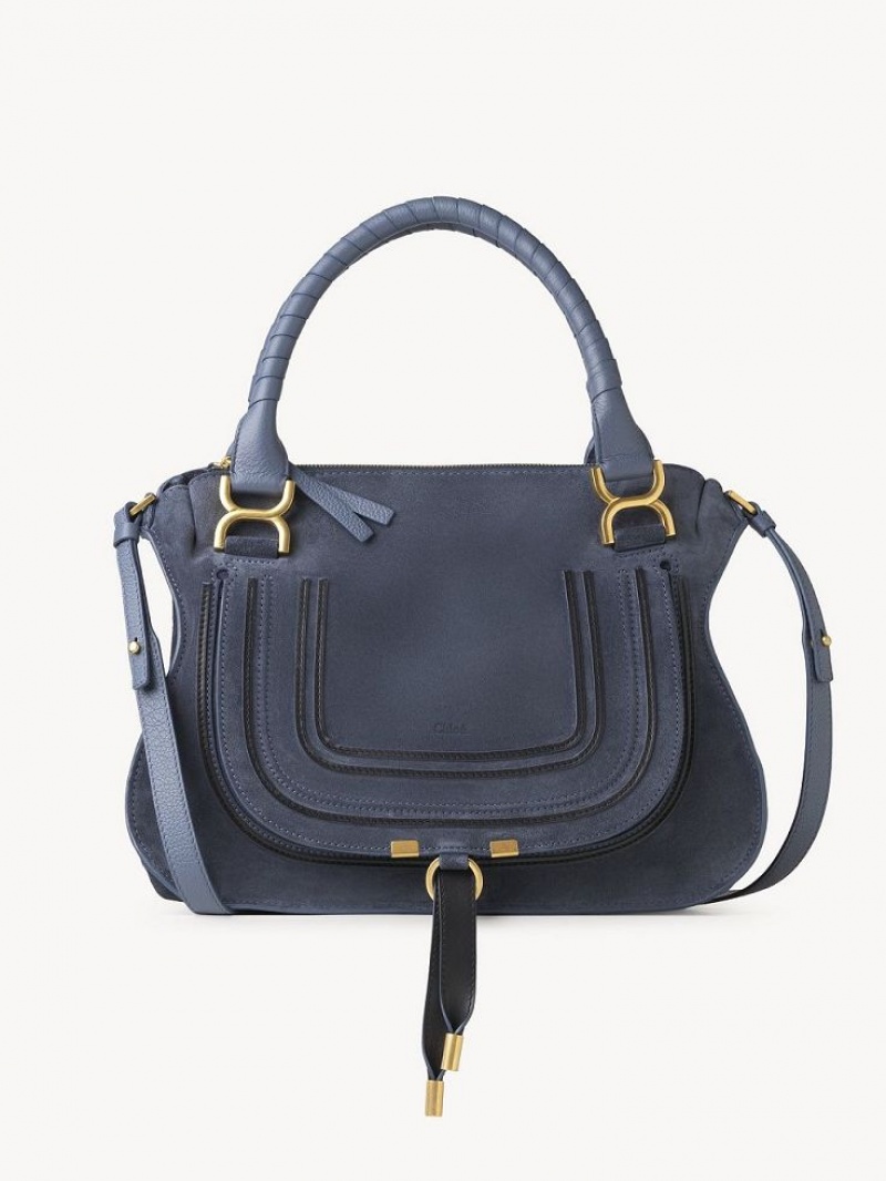 Chloe Marcie Double Carry Crossbody Veske Dyp Grå Marineblå | CHE-SR13517