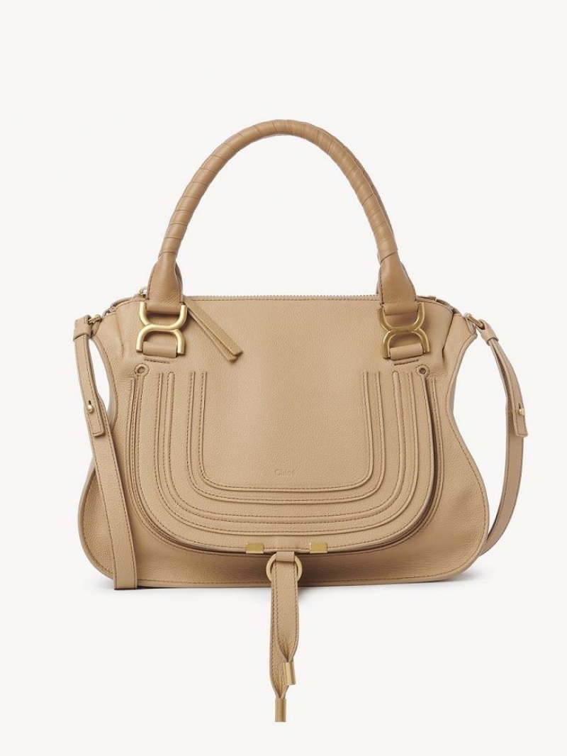 Chloe Marcie Double Carry Crossbody Veske Brune | CHE-SR13583