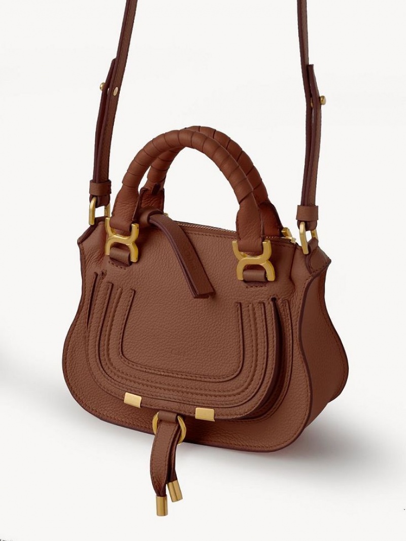 Chloe Marcie Double Carry Mini Vesker Brune | CHE-SR13725