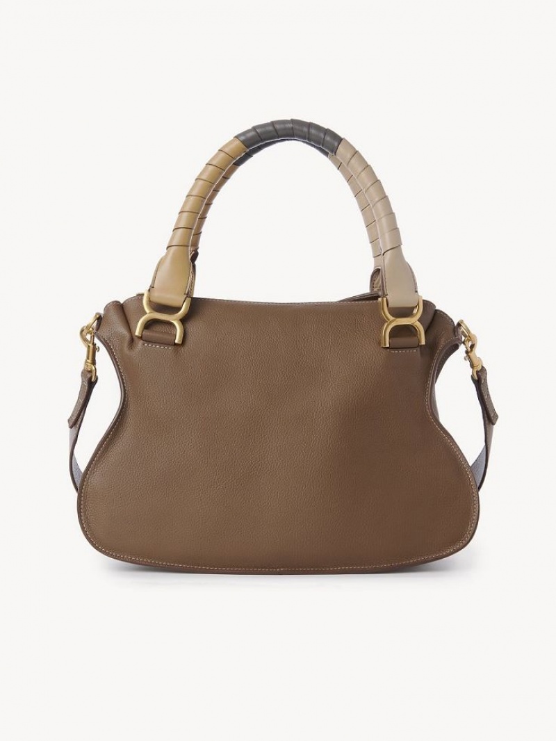 Chloe Marcie Double Carry Skulderveske Brune | CHE-SR13439