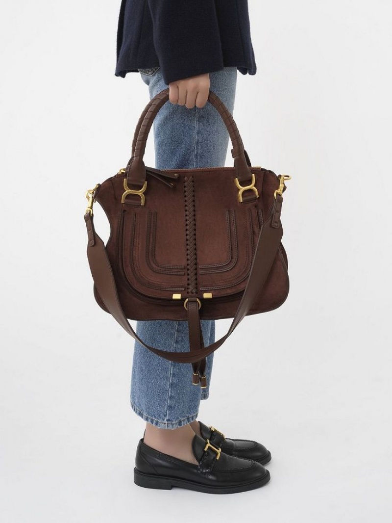 Chloe Marcie Double Carry Skulderveske Rød | CHE-SR13437