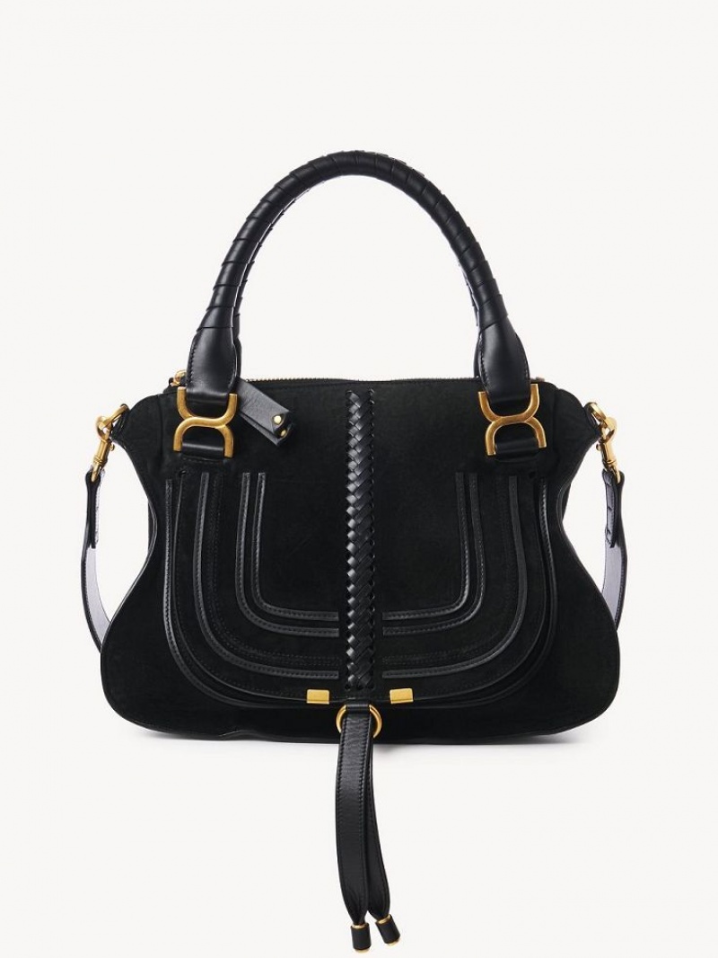 Chloe Marcie Double Carry Skulderveske Svarte | CHE-SR13438