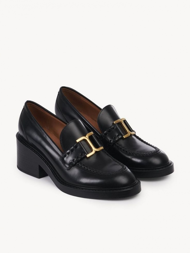 Chloe Marcie Hælene Loafer Svarte | CHE-SR14244