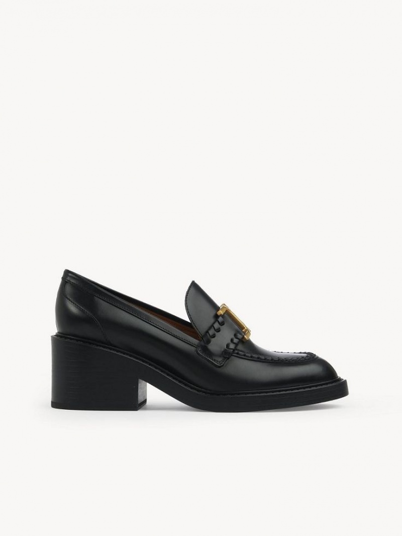 Chloe Marcie Hælene Loafer Svarte | CHE-SR14244