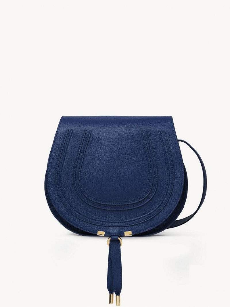 Chloe Marcie Medium Crossbody Veske Dyp Blå | CHE-SR13497