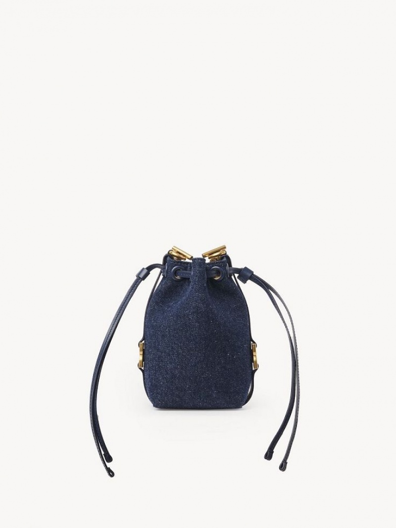 Chloe Marcie Micro Bucket Crossbody Veske Blå | CHE-SR13612