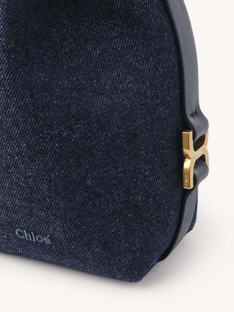 Chloe Marcie Micro Bucket Crossbody Veske Blå | CHE-SR13612