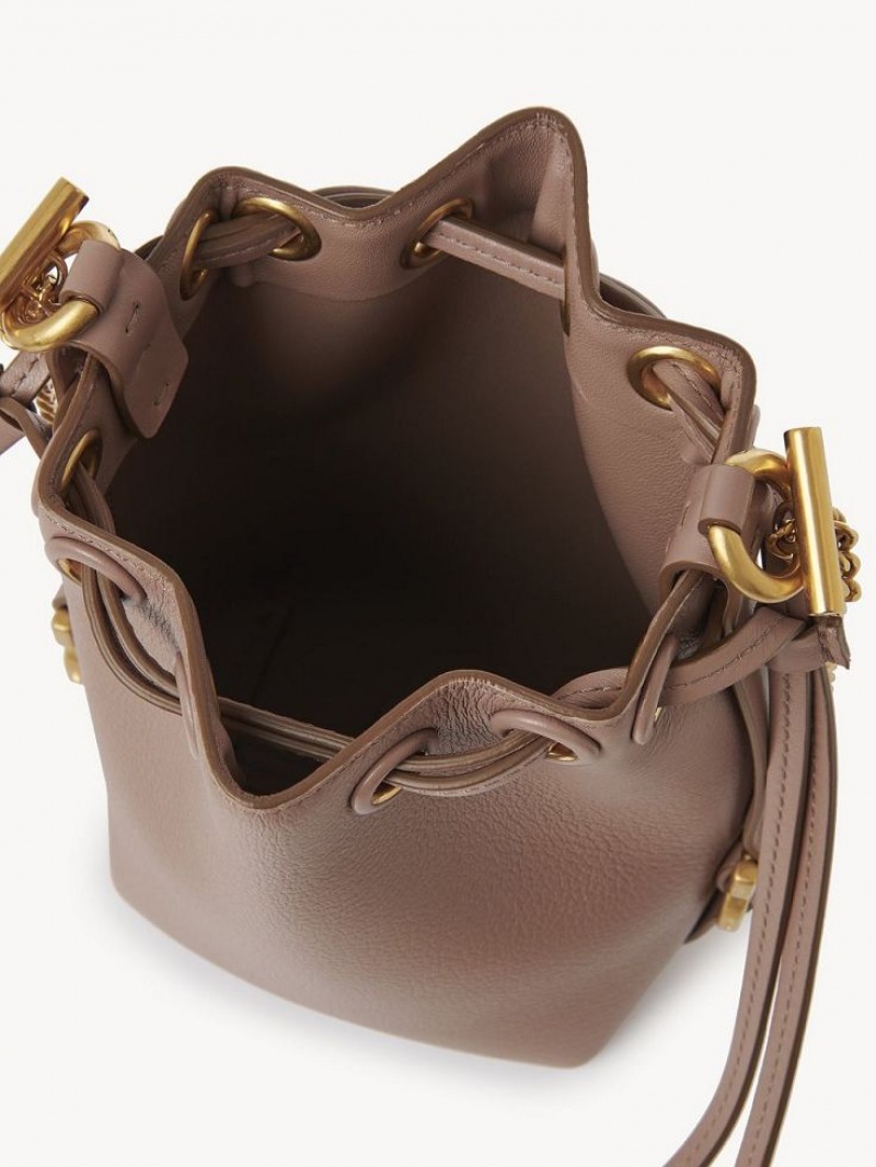 Chloe Marcie Micro Bucket Crossbody Veske Brune | CHE-SR13613