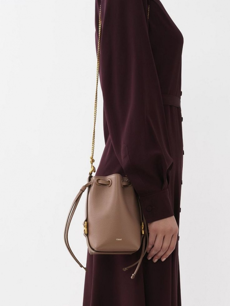 Chloe Marcie Micro Bucket Crossbody Veske Brune | CHE-SR13613