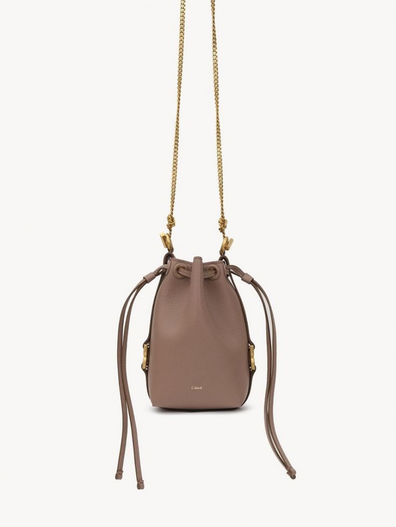 Chloe Marcie Micro Bucket Crossbody Veske Brune | CHE-SR13613