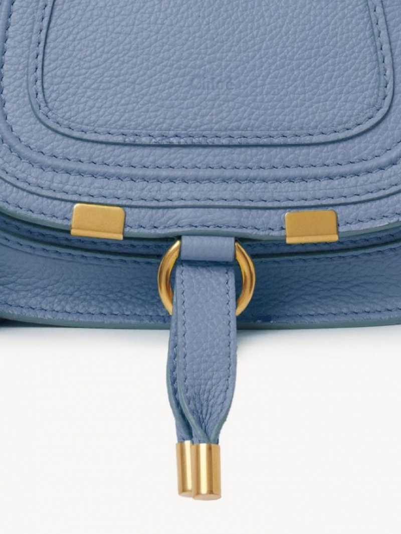 Chloe Marcie Mini Double Carry Crossbody Veske Dyp Blå | CHE-SR13563