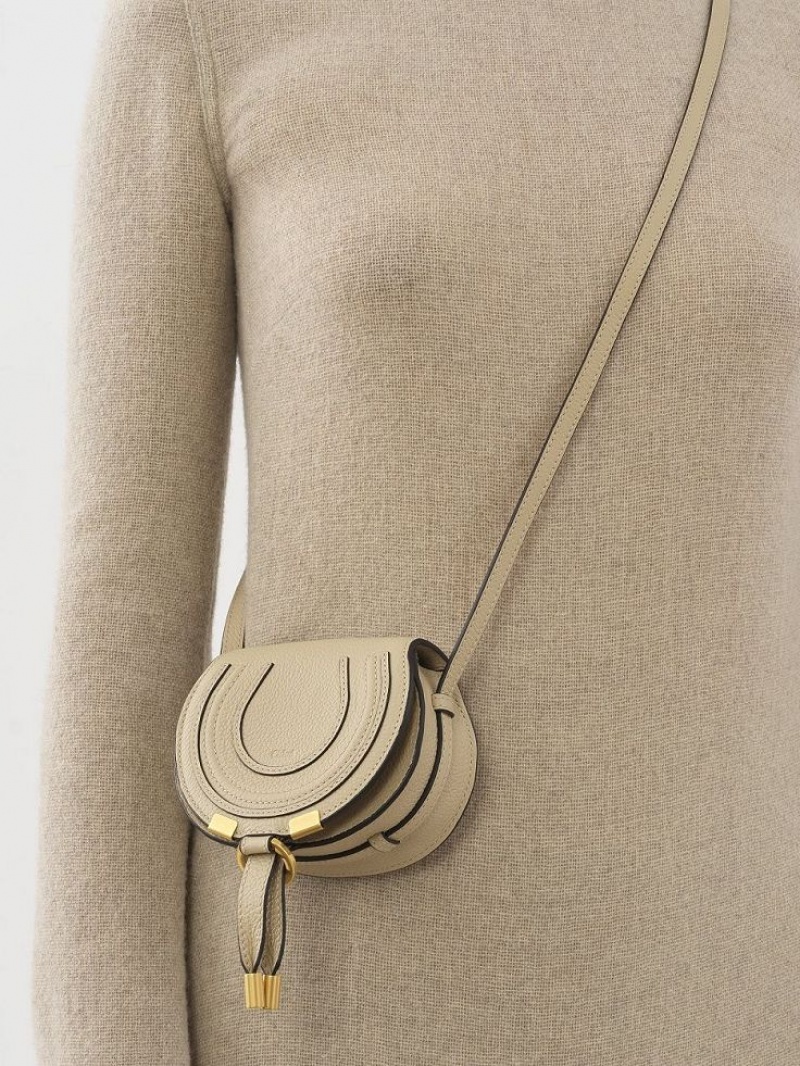 Chloe Marcie Nano Crossbody Veske Beige | CHE-SR13513