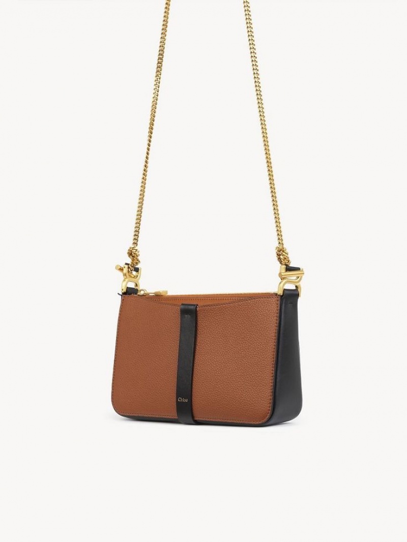 Chloe Marcie Pouch On Chain Mini Vesker Brune | CHE-SR13703