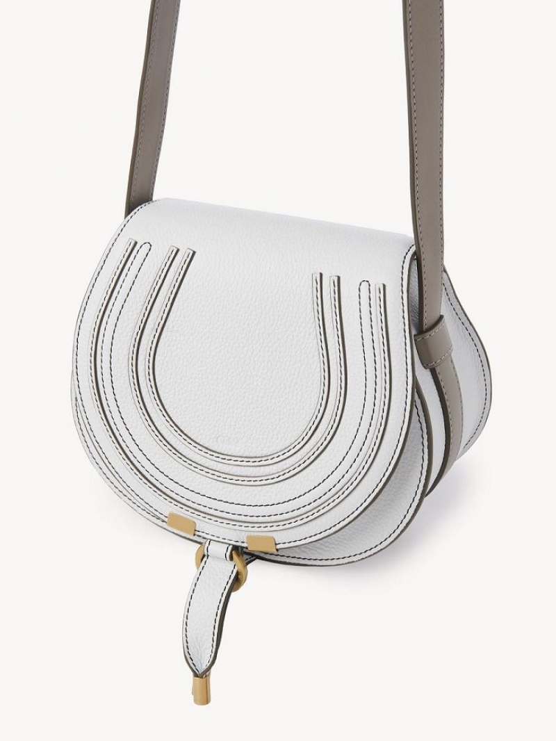 Chloe Marcie Small Crossbody Veske Hvite | CHE-SR13502