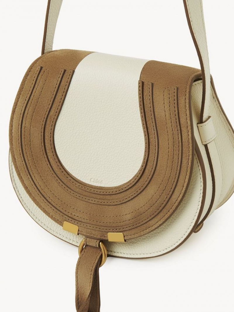 Chloe Marcie Small Crossbody Veske Hvite | CHE-SR13579