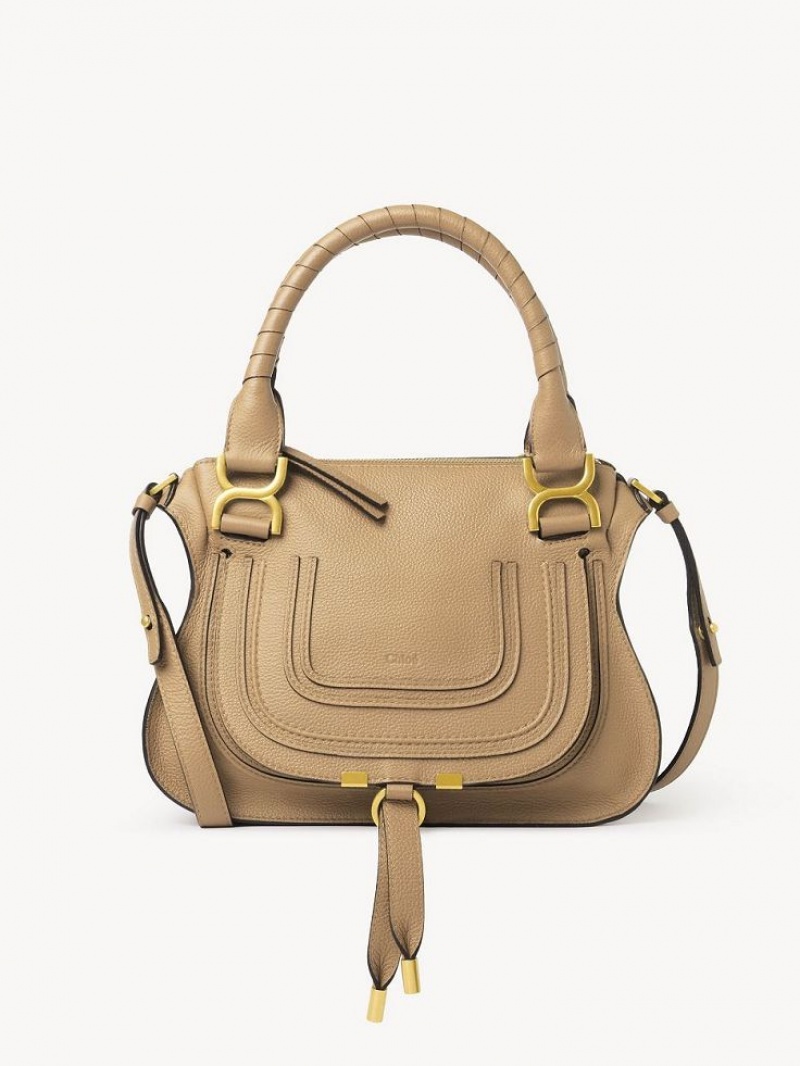 Chloe Marcie Small Double Carry Crossbody Veske Brune | CHE-SR13468