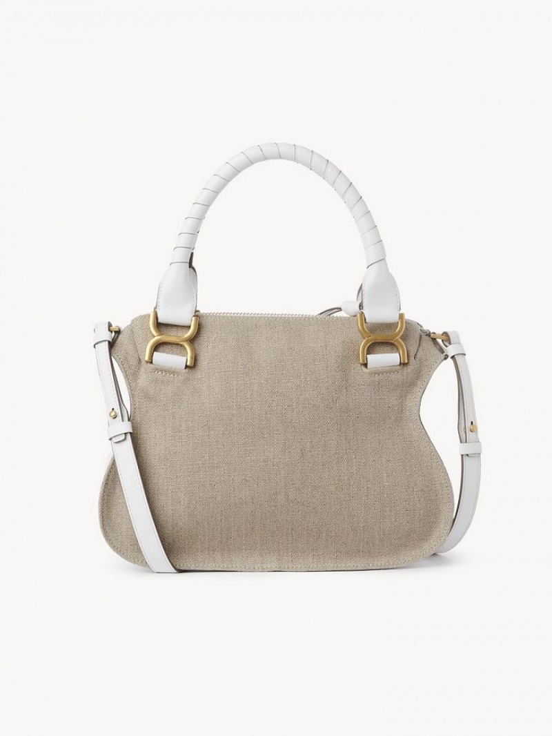 Chloe Marcie Small Double Carry Crossbody Veske Hvite | CHE-SR13595