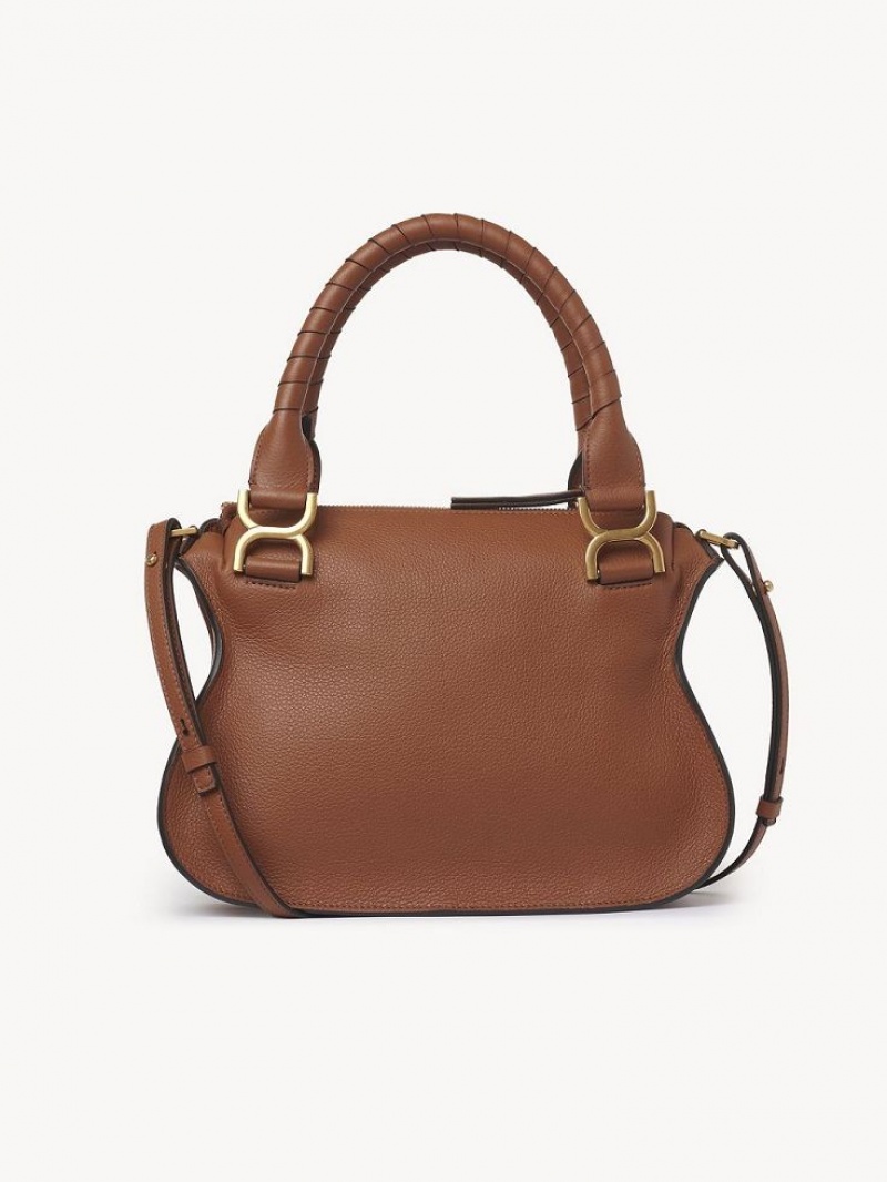 Chloe Marcie Small Double Carry Crossbody Veske Brune | CHE-SR13620