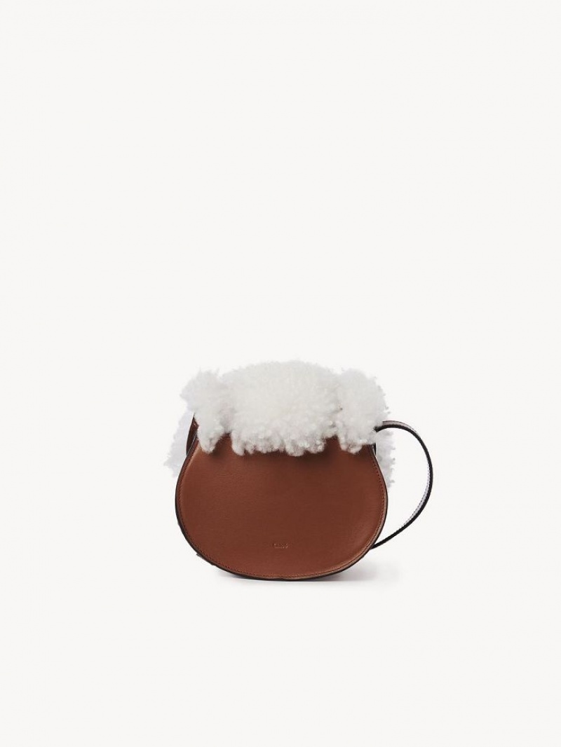 Chloe Marcie Small Saddle Skulderveske Brune | CHE-SR13425