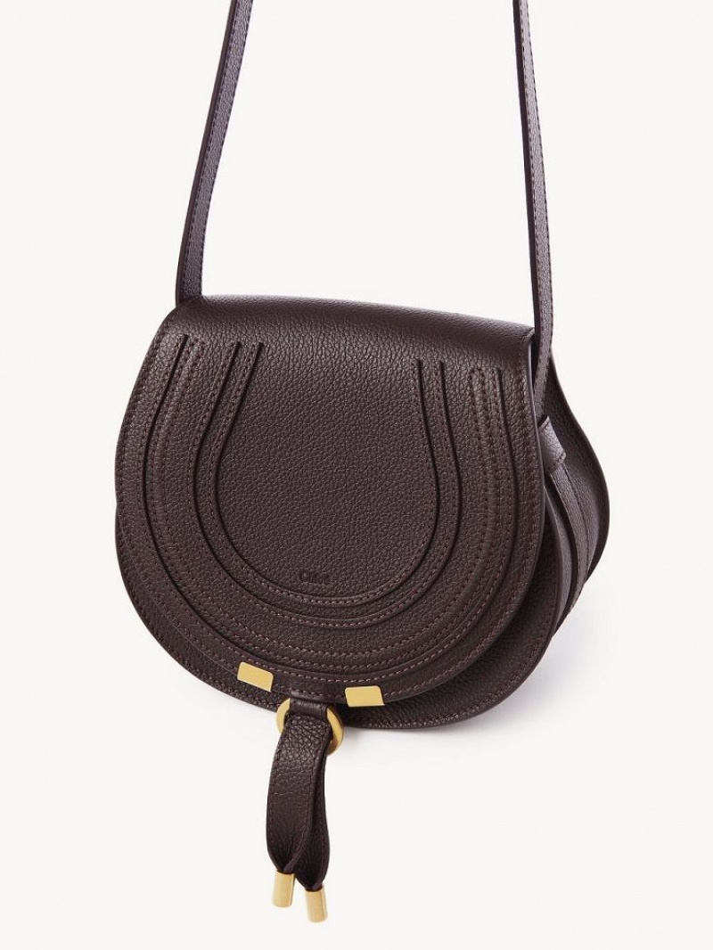 Chloe Marcie Small Saddle Skulderveske Dyp | CHE-SR13412