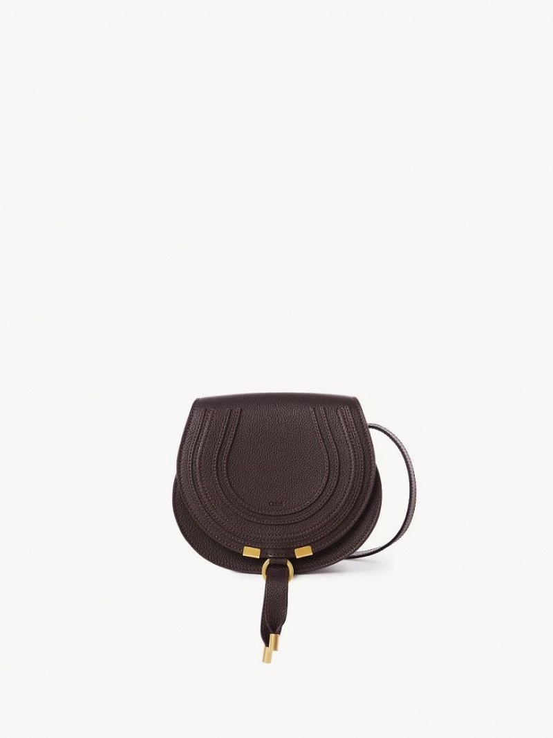 Chloe Marcie Small Saddle Skulderveske Dyp | CHE-SR13412