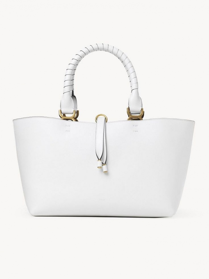 Chloe Marcie Small Tote Veske Hvite | CHE-SR13302