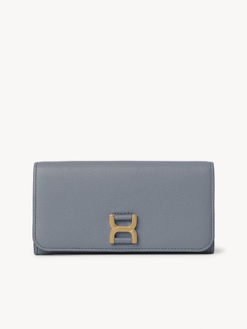 Chloe Marcie With Flap Stor Lommebok Blå | CHE-SR14302