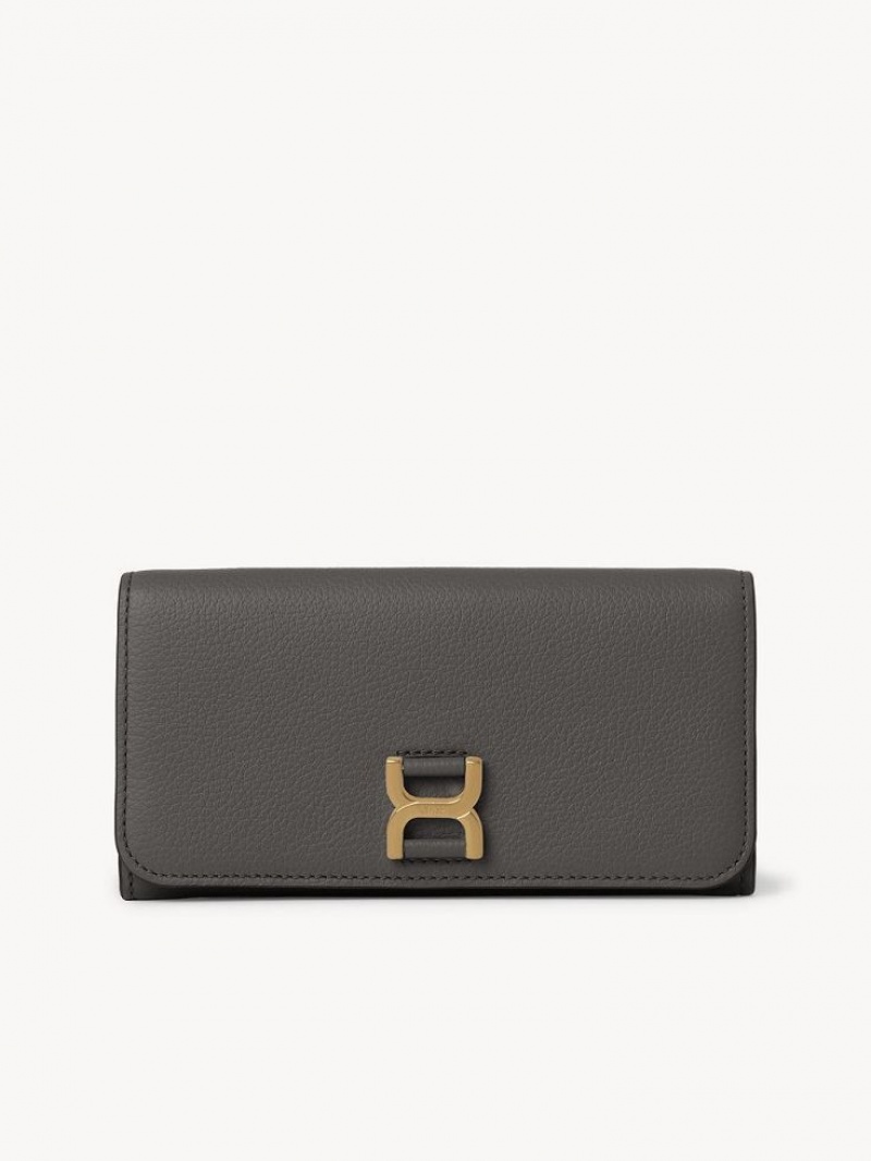 Chloe Marcie With Flap Stor Lommebok Grå | CHE-SR14301