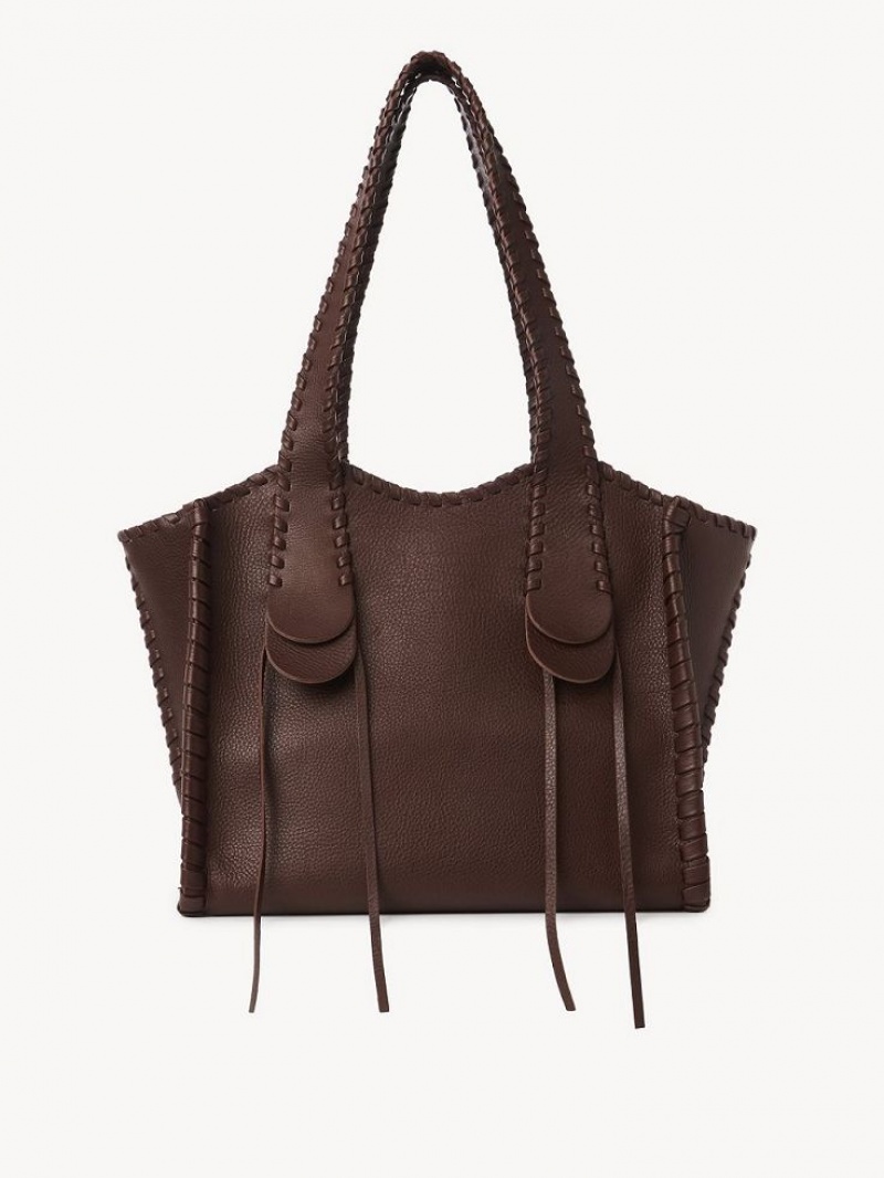 Chloe Medium Mony Tote Veske Sjokolade | CHE-SR13380