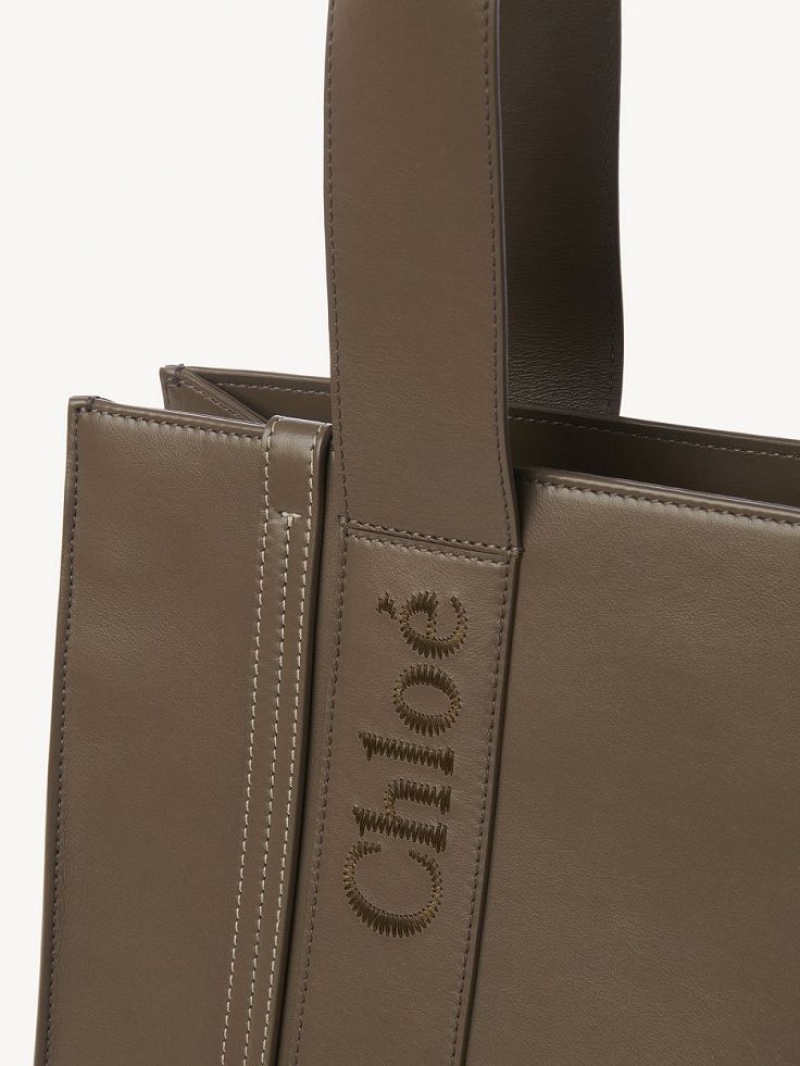 Chloe Medium Woody Tote Veske Grønn | CHE-SR13340