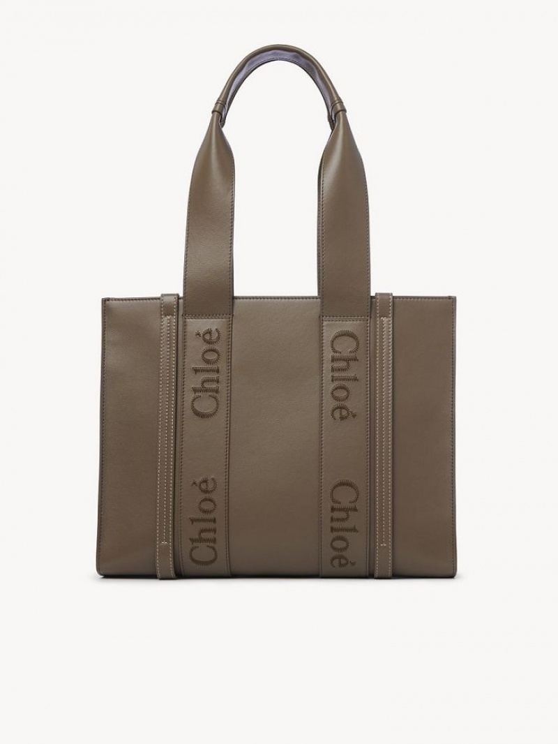 Chloe Medium Woody Tote Veske Grønn | CHE-SR13340