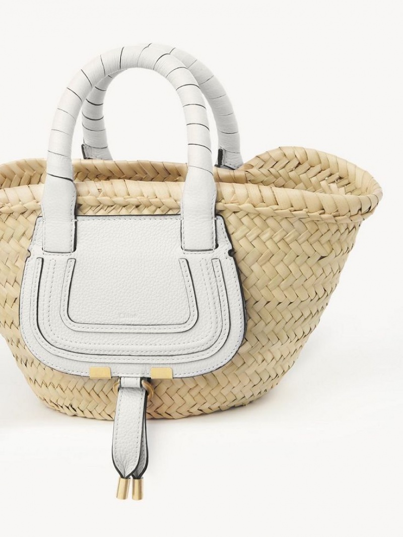 Chloe Mini Marcie Baskets Hvite | CHE-SR13631