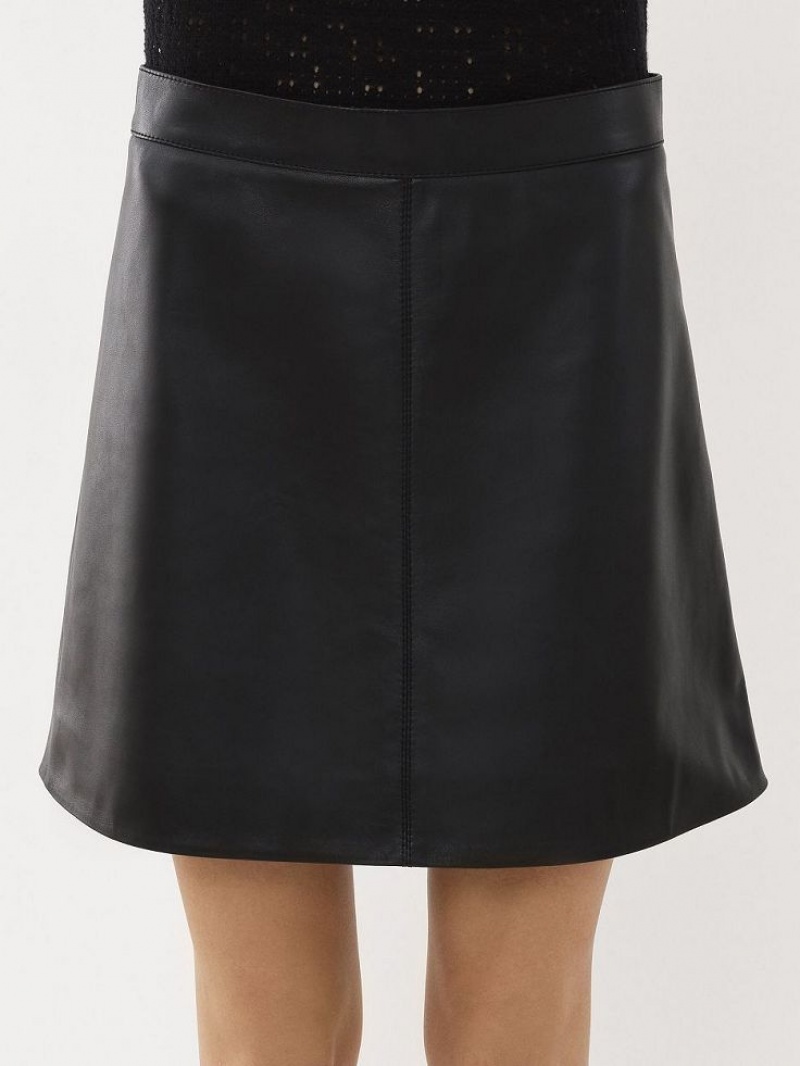 Chloe Mini Skirt Leather Svarte | CHE-SR14112