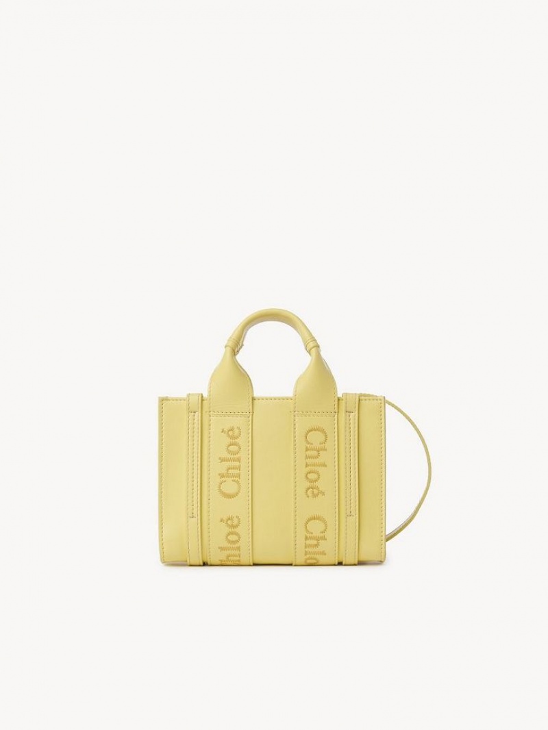 Chloe Mini Woody Crossbody Veske Gul | CHE-SR13520