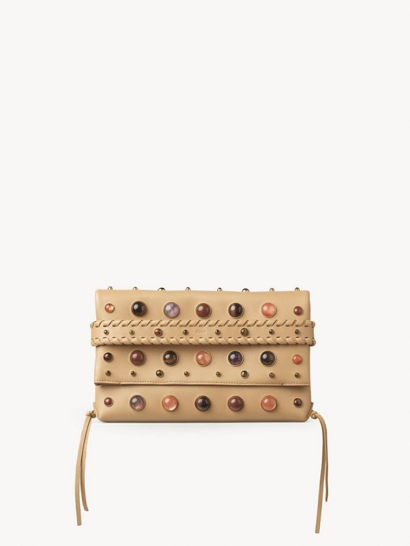 Chloe Mony Clutch Mini Vesker Brune | CHE-SR13667