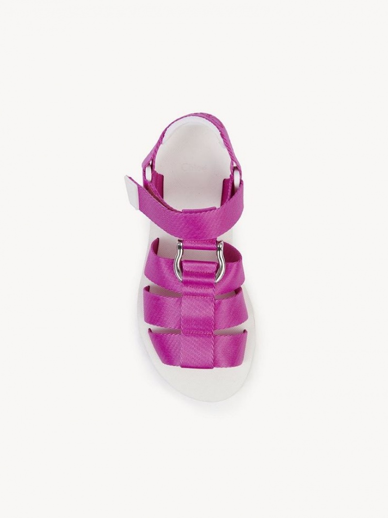 Chloe Nikie Active Flate Sandaler Rosa | CHE-SR14177