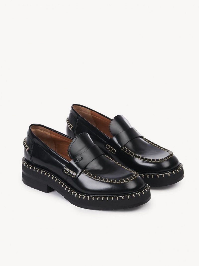 Chloe Noua Flate Loafer Svarte | CHE-SR14245