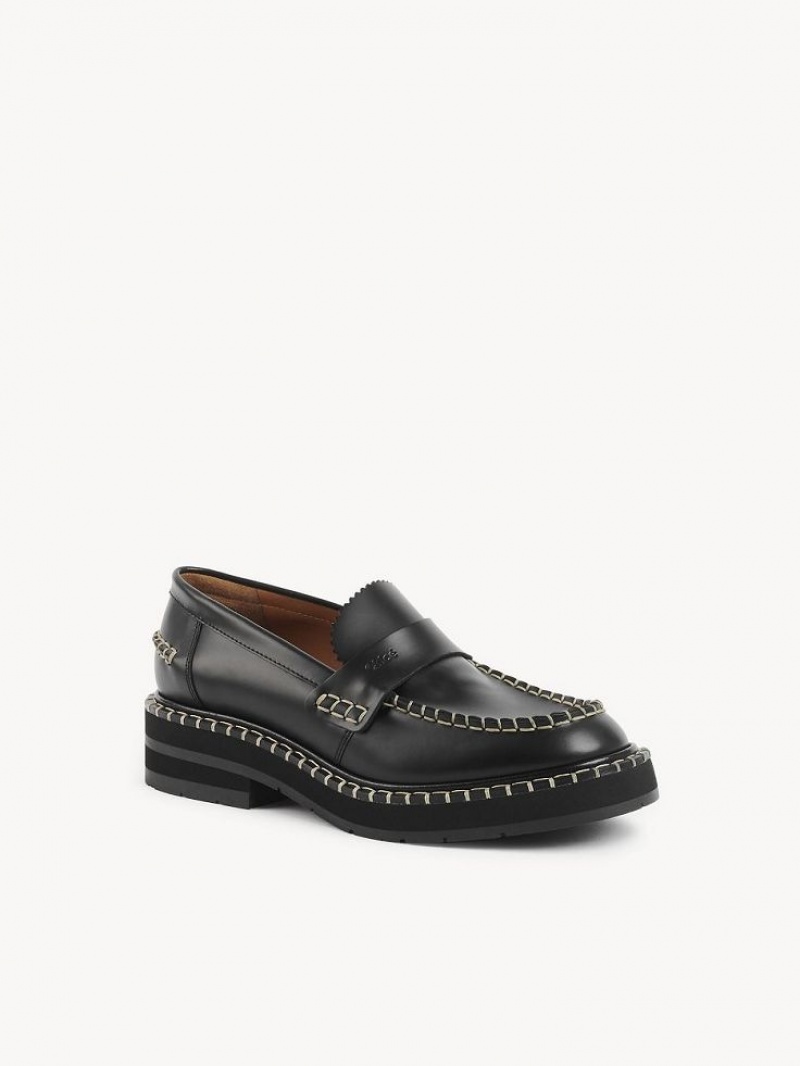 Chloe Noua Flate Loafer Svarte | CHE-SR14248