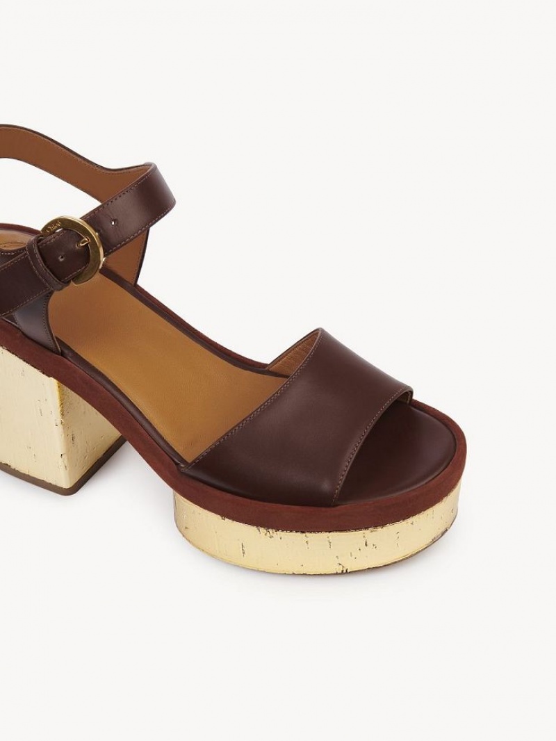 Chloe Odina High-heel Sandaler Brune | CHE-SR14179