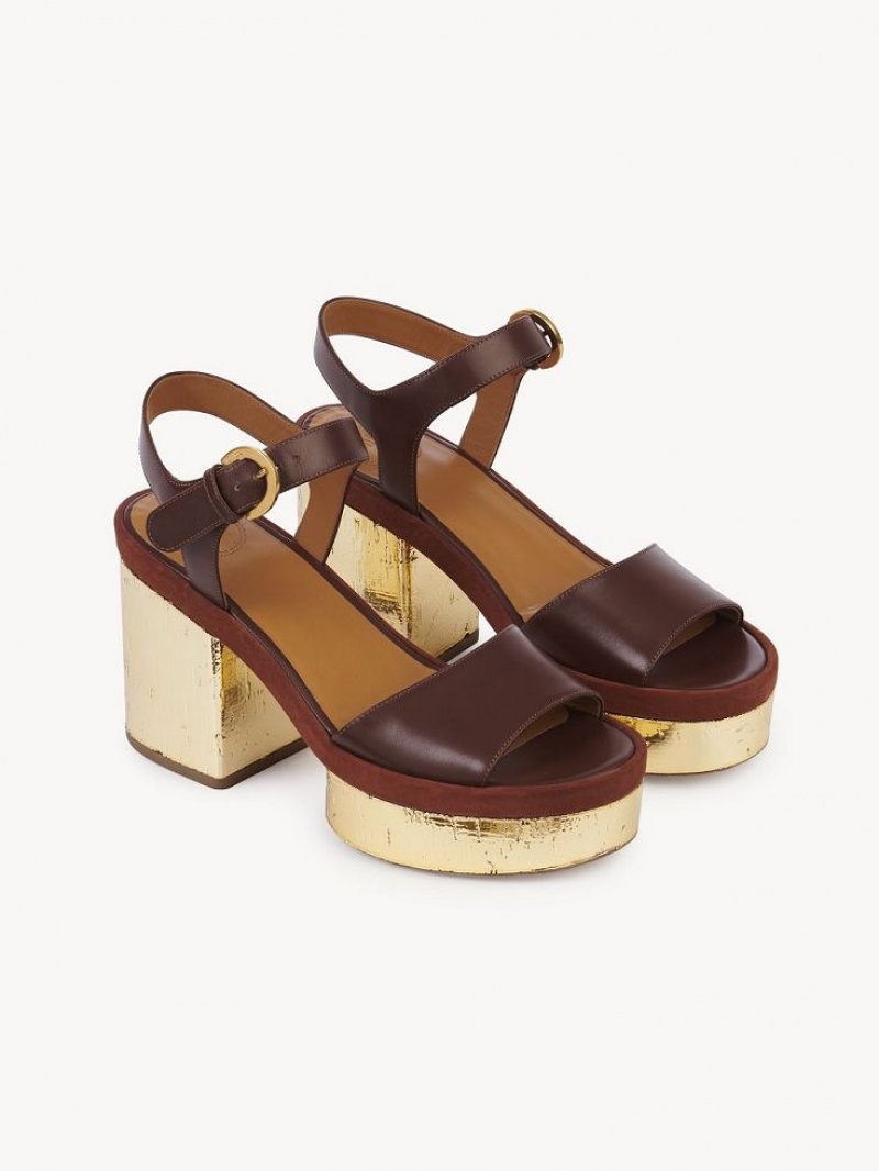 Chloe Odina High-heel Sandaler Brune | CHE-SR14179