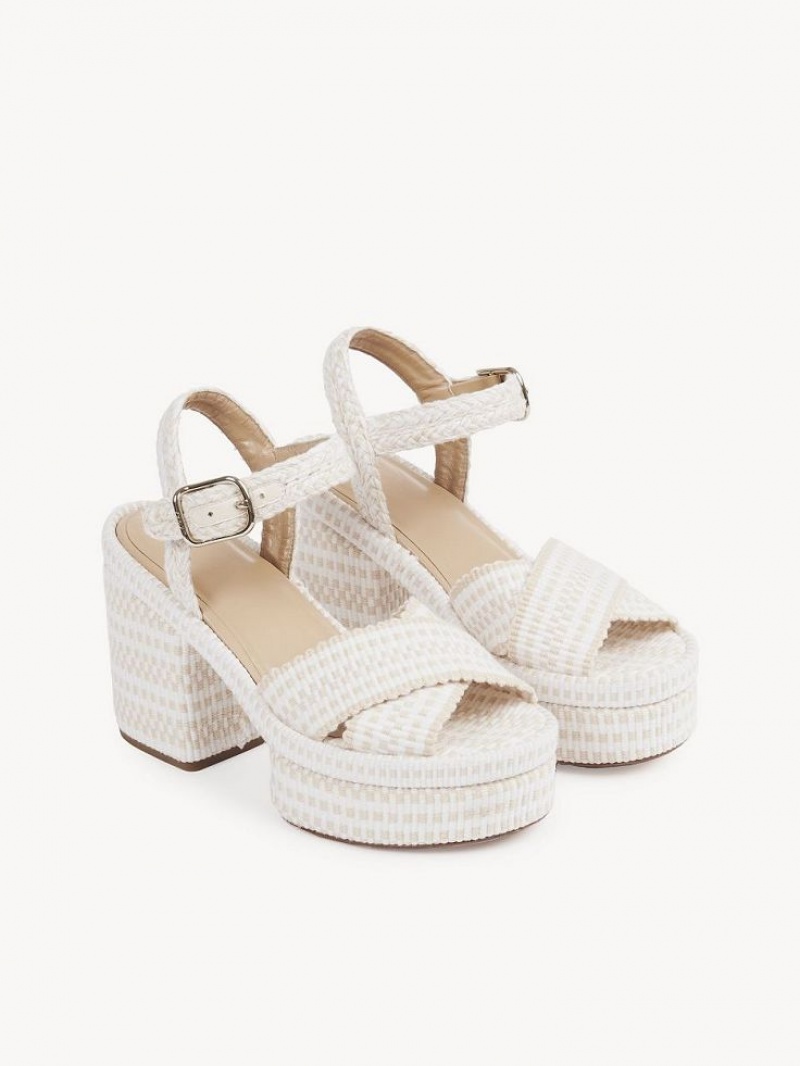 Chloe Odina High-heel Sandaler Hvite | CHE-SR14137