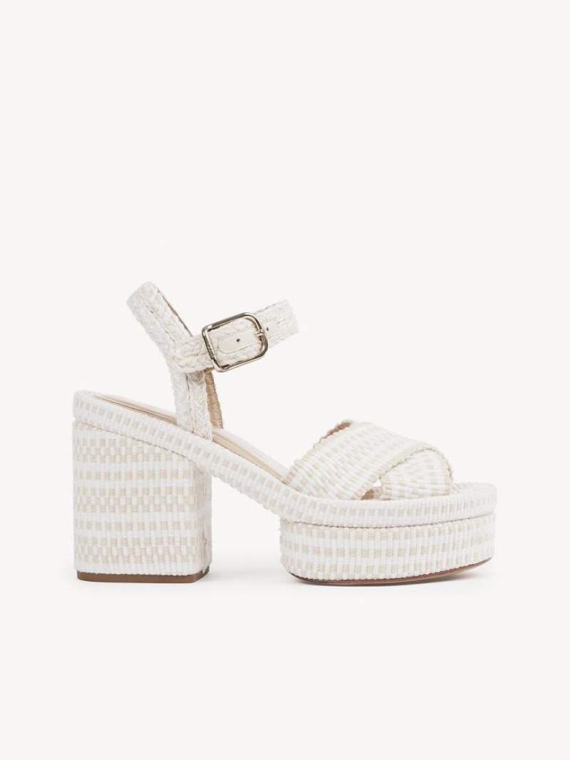 Chloe Odina High-heel Sandaler Hvite | CHE-SR14137