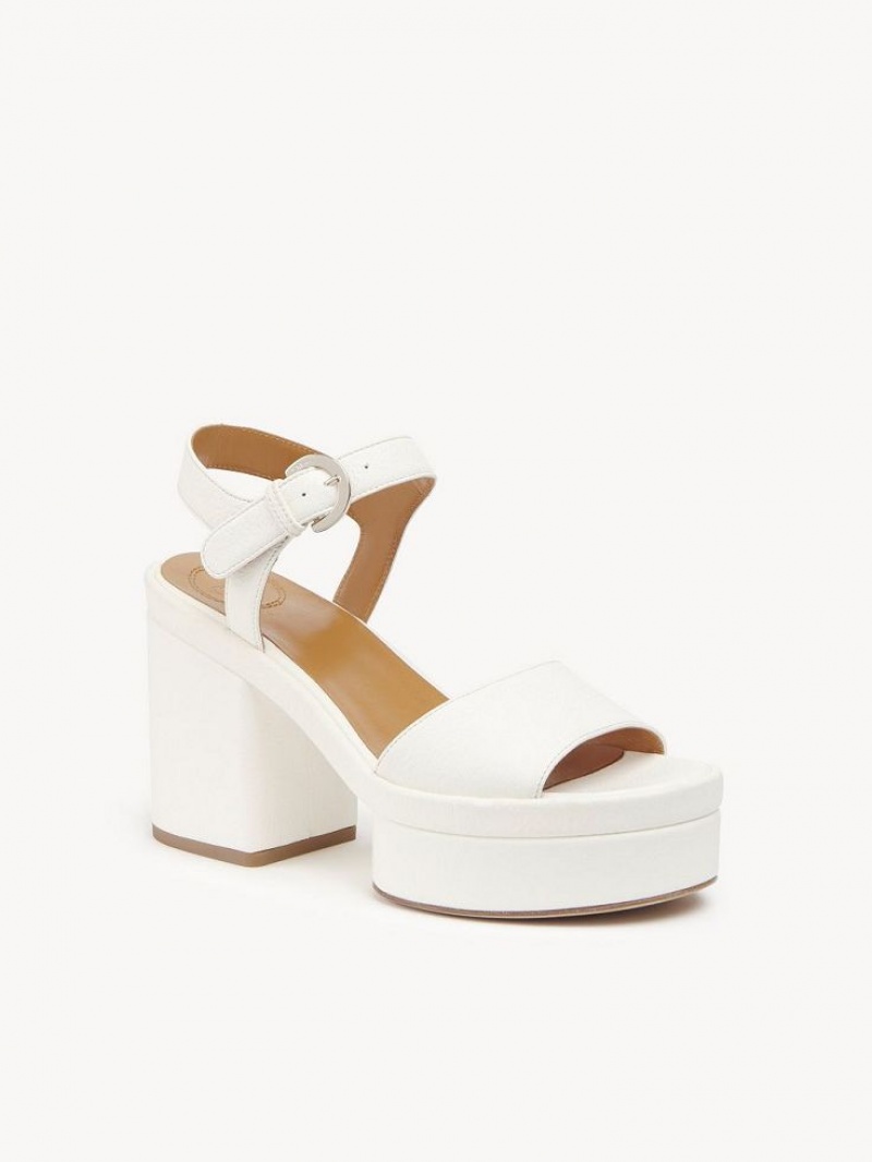 Chloe Odina High-heel Sandaler Hvite | CHE-SR14184