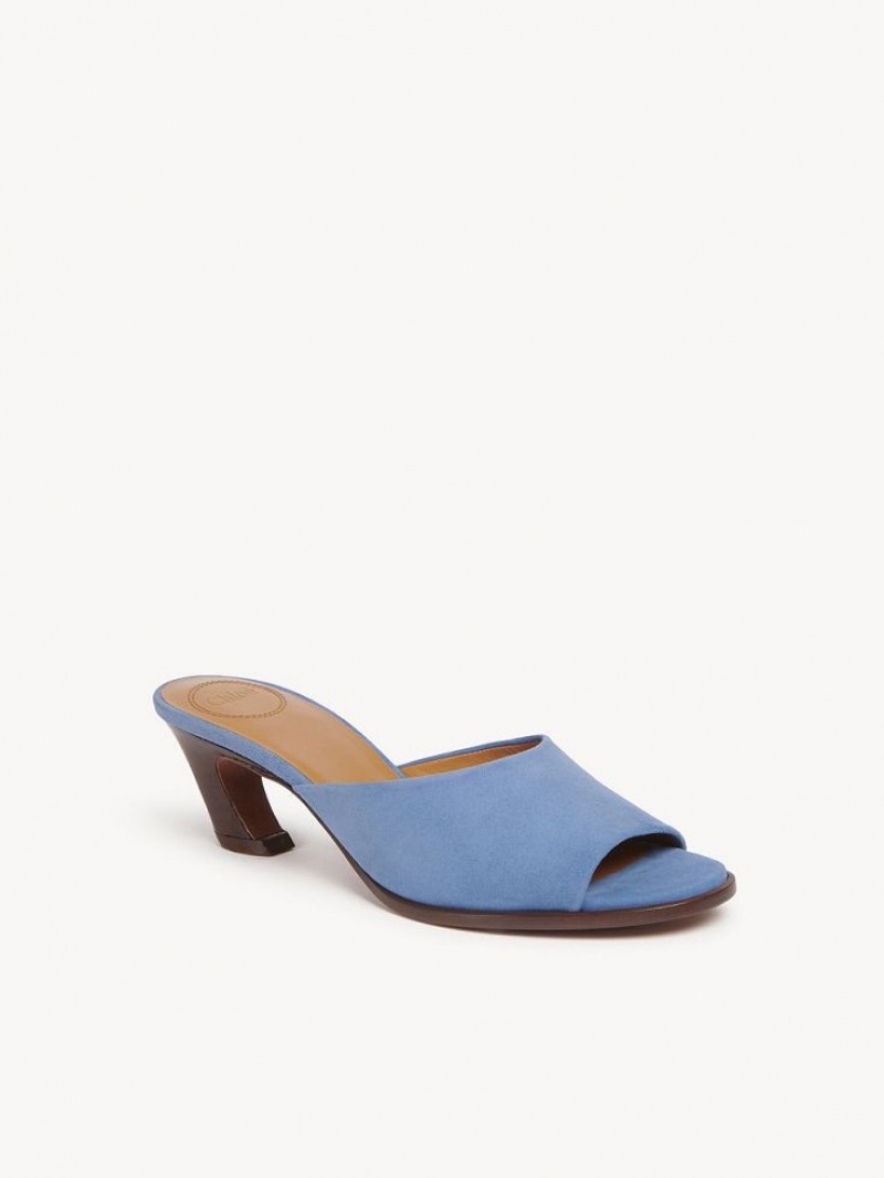 Chloe Oli High-heel Mule Dyp Blå | CHE-SR14158