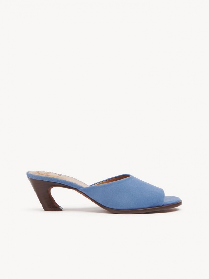 Chloe Oli High-heel Mule Dyp Blå | CHE-SR14158