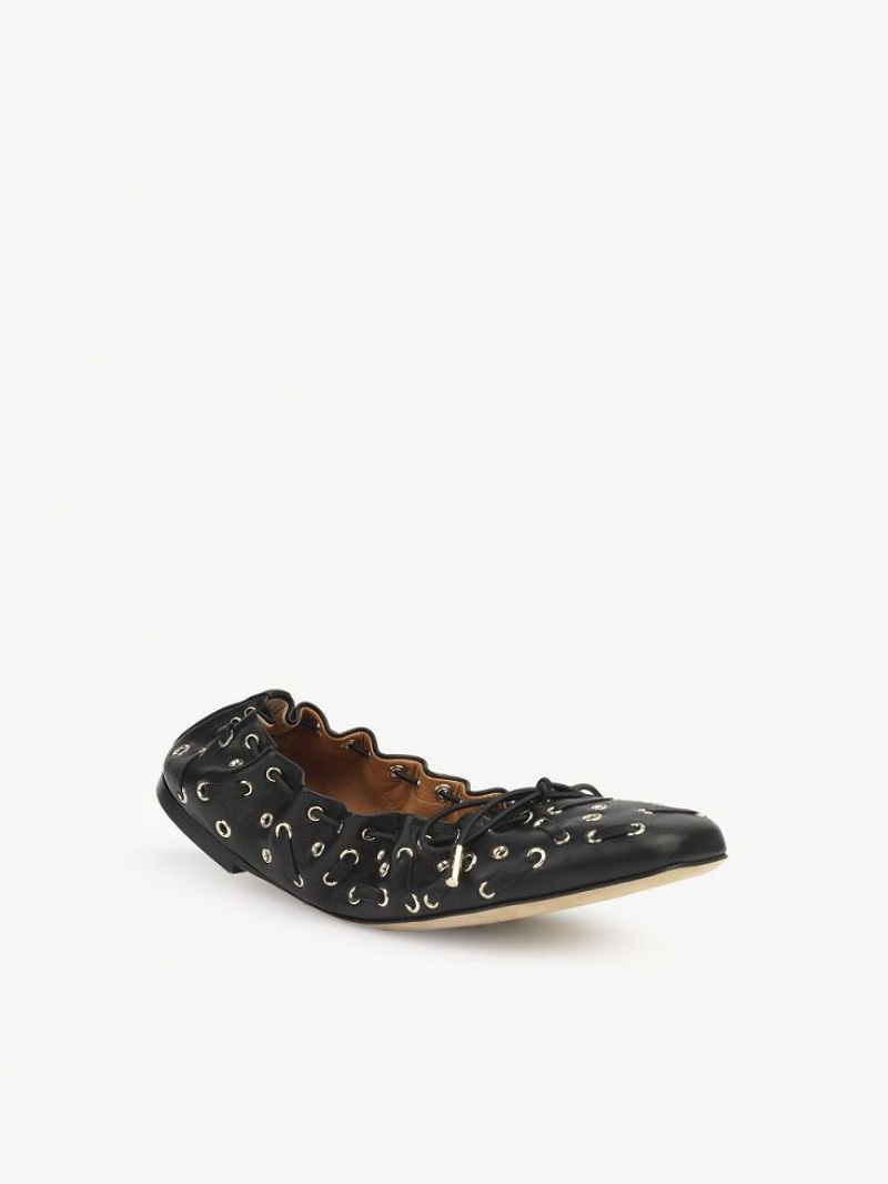 Chloe Oracia Ballet Flat Svarte | CHE-SR14267