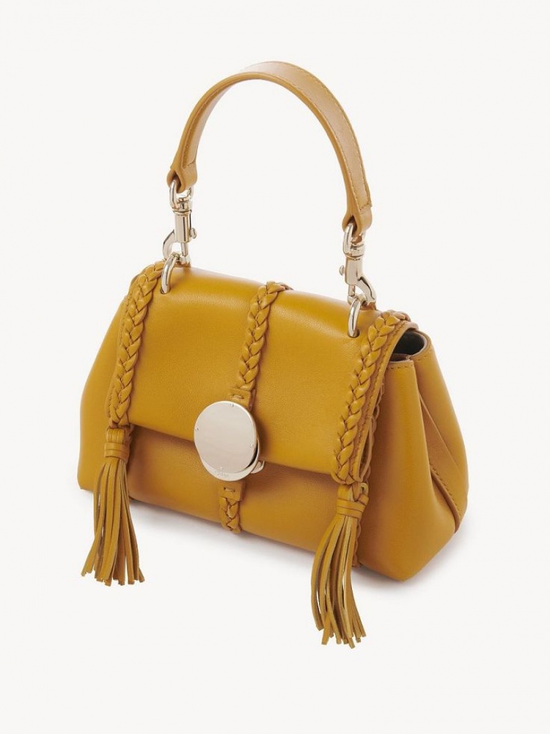 Chloe Penelope Mini Soft Skulderveske Gul | CHE-SR13450