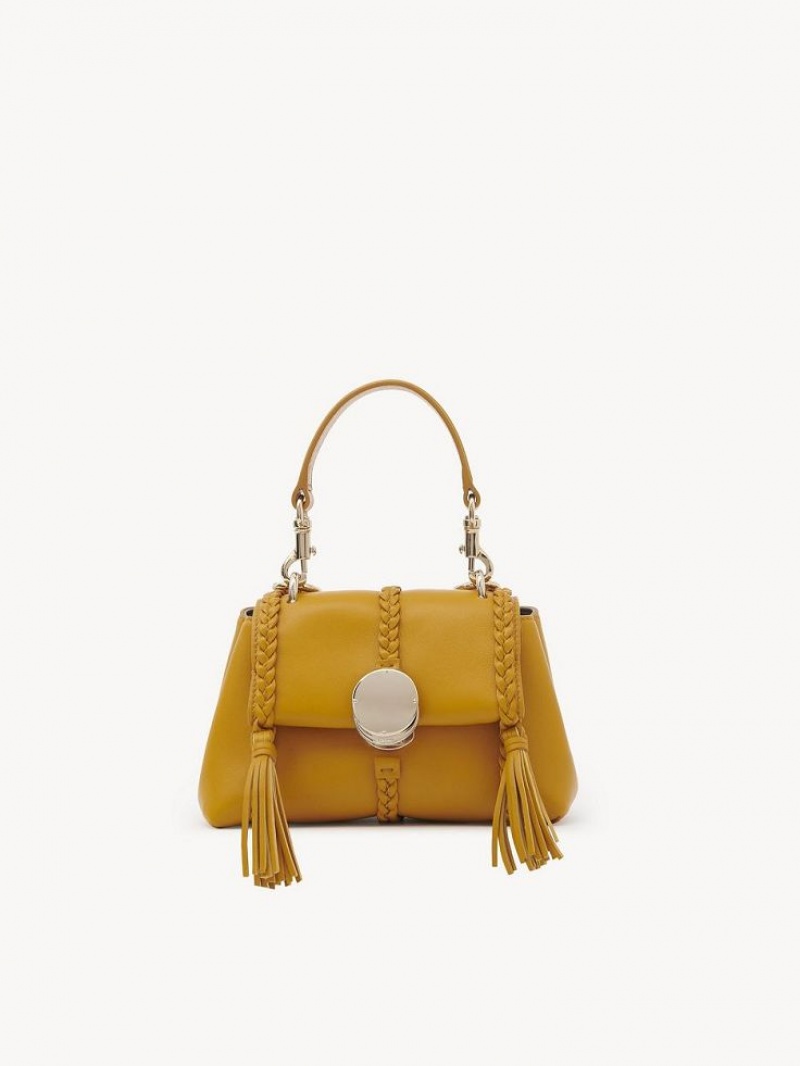 Chloe Penelope Mini Soft Skulderveske Gul | CHE-SR13450