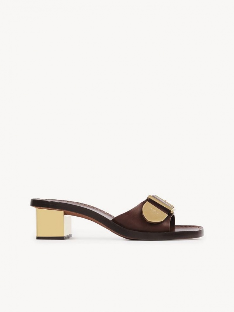 Chloe Rebecca High-heel Mule Brune | CHE-SR14138